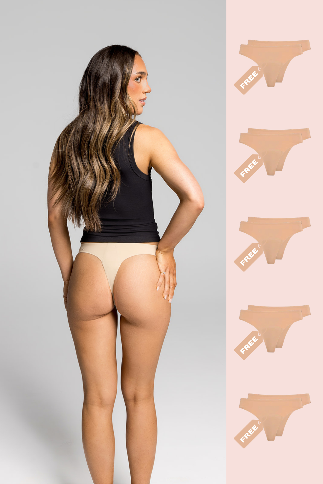 10x Pack Seamless Period G-String