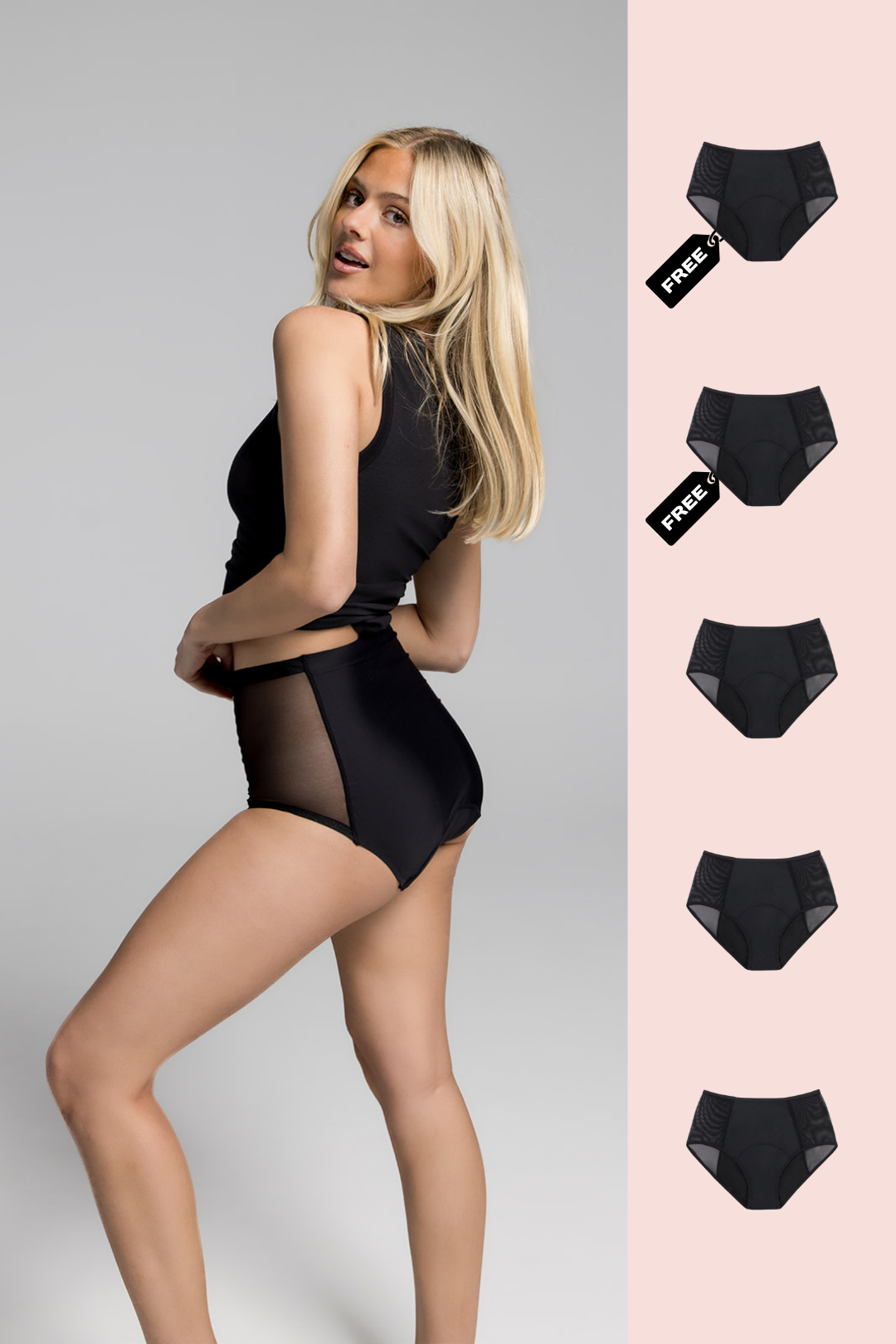 Mesh High Rise Undies