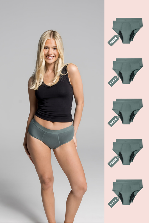 10x Pack Classic 2.0 Period Undies