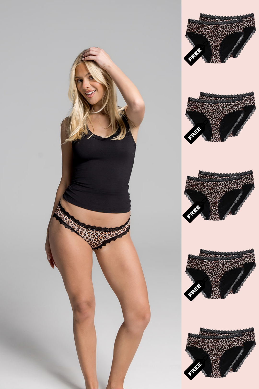 10x Pack Leopard Lace