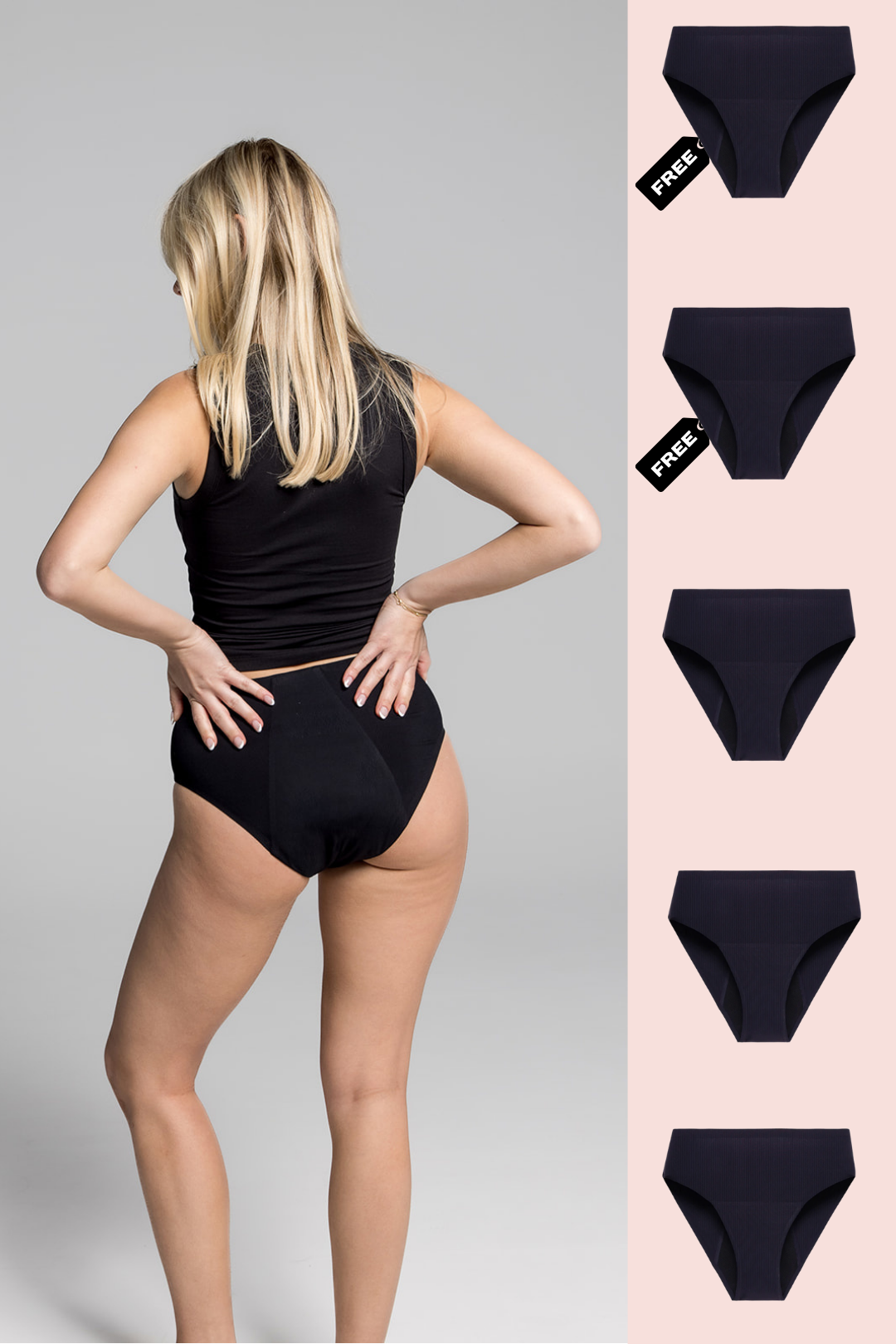 Ribbed High Rise Undies