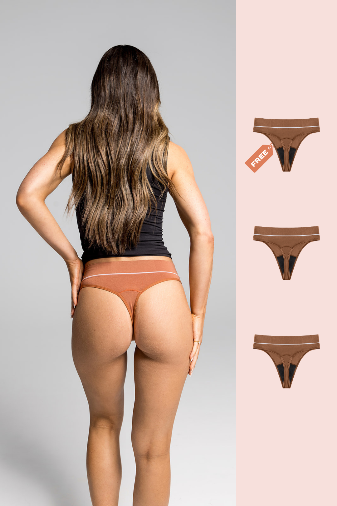 High Waisted Period G-String
