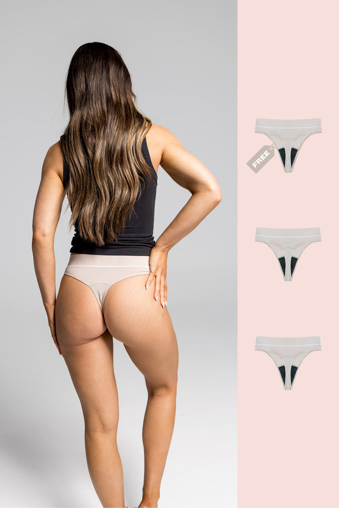 High Waisted Period G-String