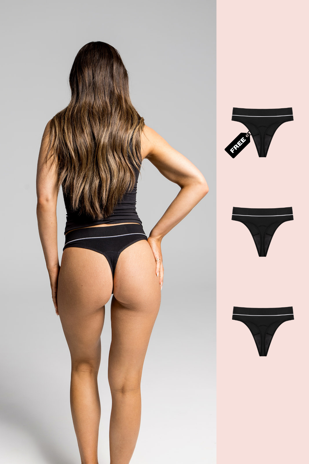 High Waisted Period G-String