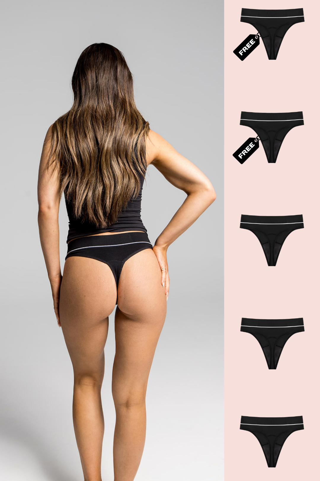 High Waisted Period G-String