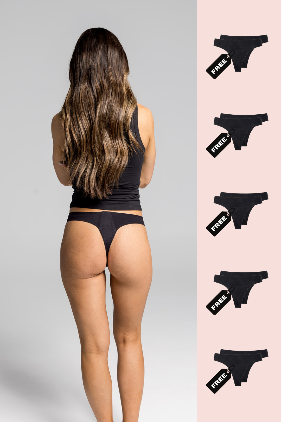 10x Pack Seamless Period G-String