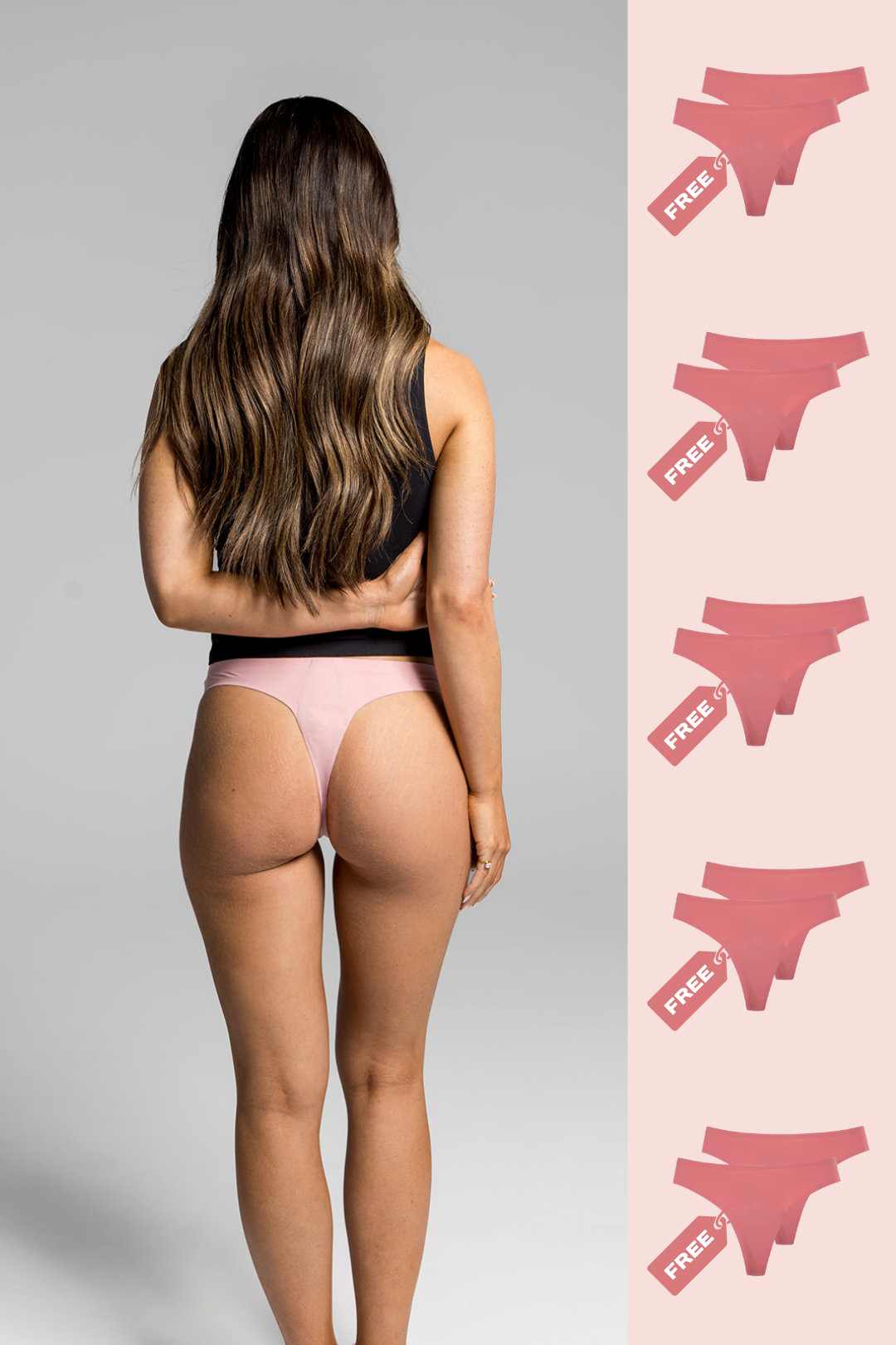 10x Pack Seamless Period G-String