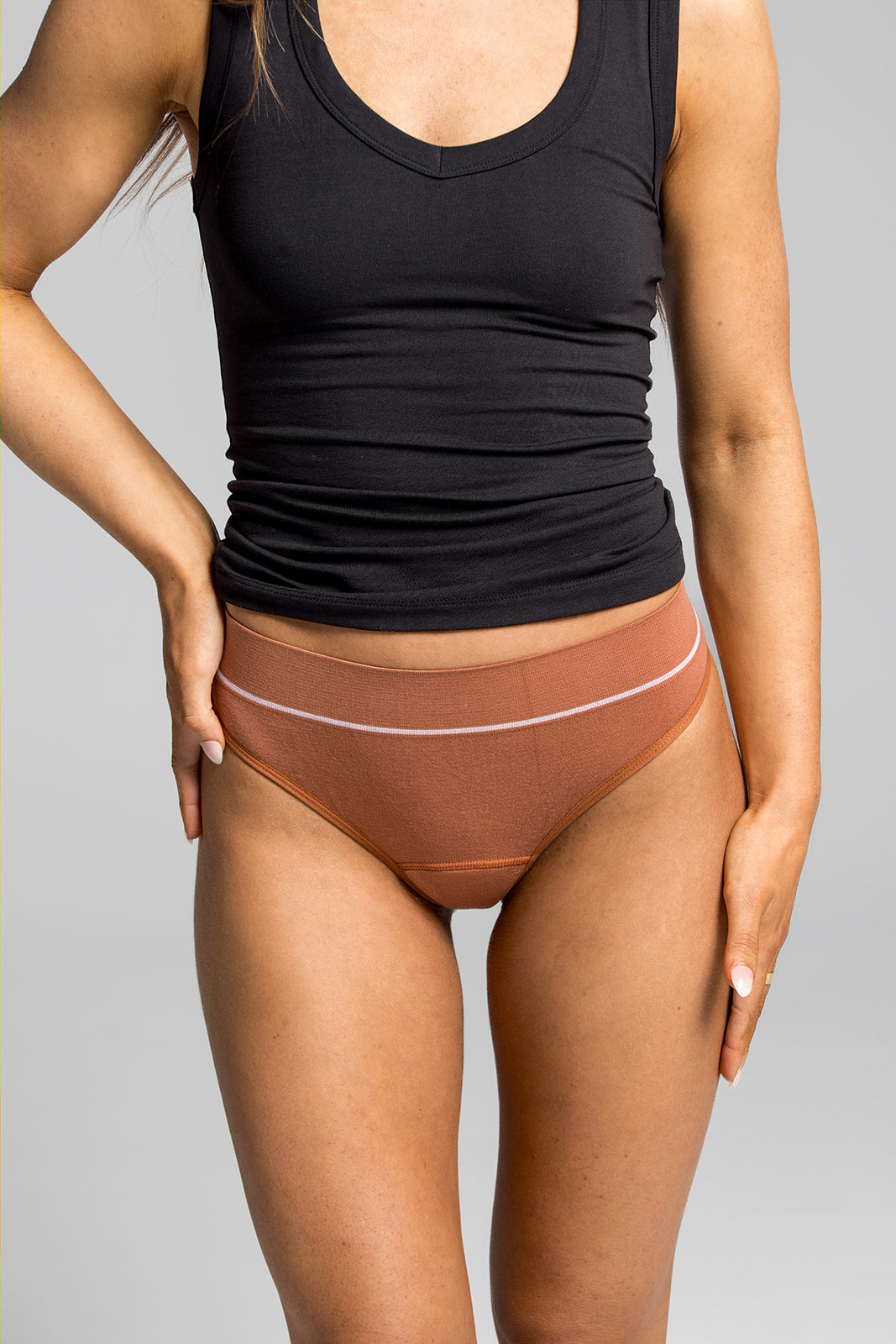 High Waisted Period G-String